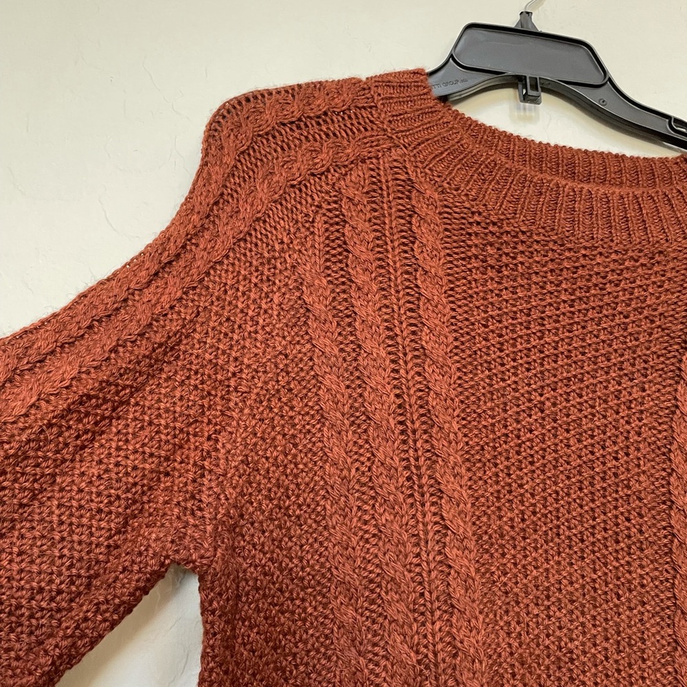 New Women's Reformation Dita Cable Alpaca Sweater - Picture 3 of 9
